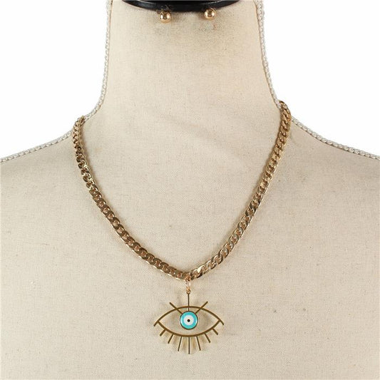 Evil Eye Necklace Set