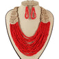 Fashion Bead Multilayereds Necklace Set