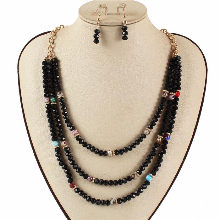 Fashion Bead Multilayereds Necklace Set