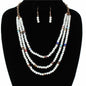 Fashion Bead Multilayereds Necklace Set