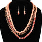 Fashion Bead Multilayereds Necklace Set