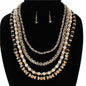 Fashion Pearl With Bead Necklace Set