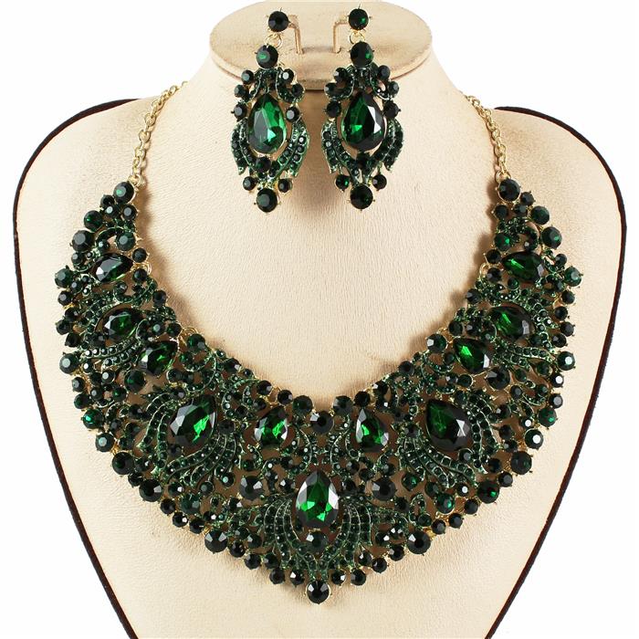 Crystal Evening Necklace Set