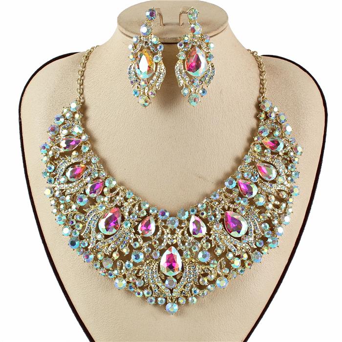 Crystal Evening Necklace Set