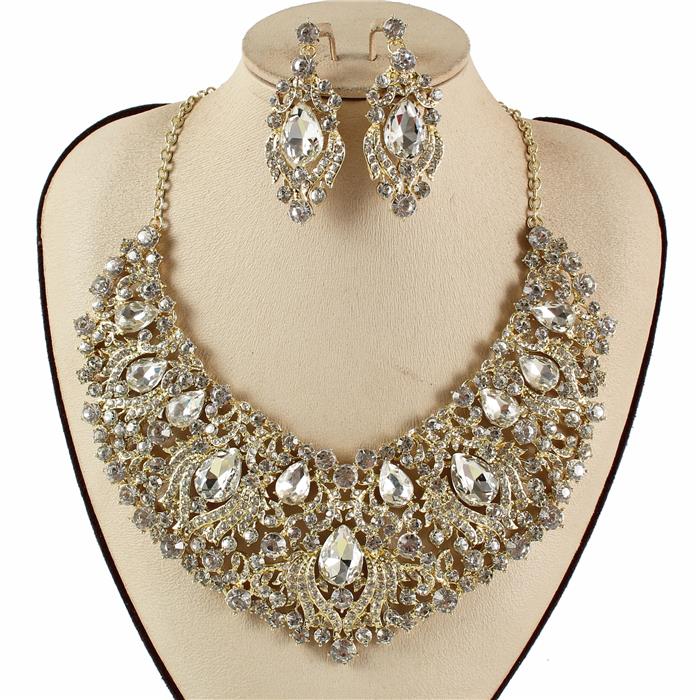 Crystal Evening Necklace Set