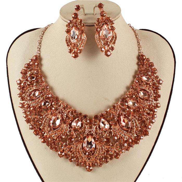 Crystal Evening Necklace Set