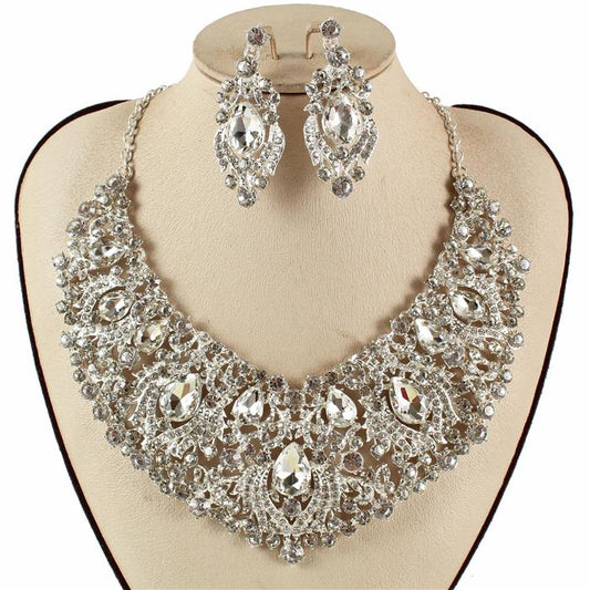 Crystal Evening Necklace Set