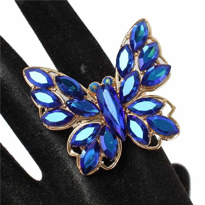 Fashion Crystal Butterfly  Ring