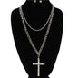 Metal Cross Necklace Set