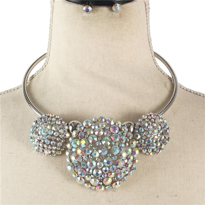 Fashion Crystal Choker Set