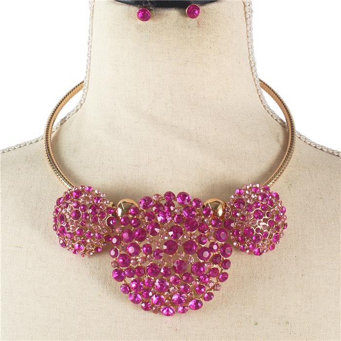 Fashion Crystal Choker Set