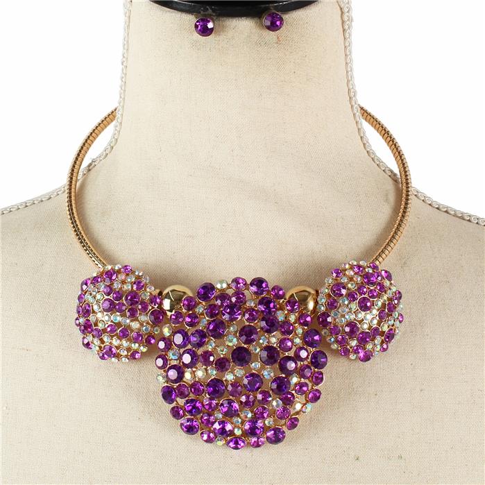 Fashion Crystal Choker Set