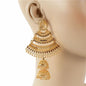 Golden Metal Chandelier Earring