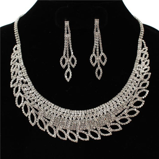 Rhinestones Necklace Set