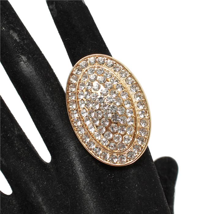 Fashion Rhinestones Stretch Ring