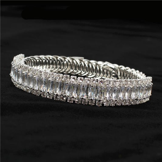 Rhinestones Cuff Bangle