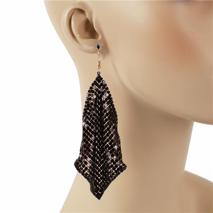 Metal Mesh Dangle Earring