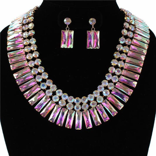 Crystal Evening Necklace Set