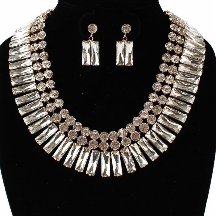 Crystal Evening Necklace Set