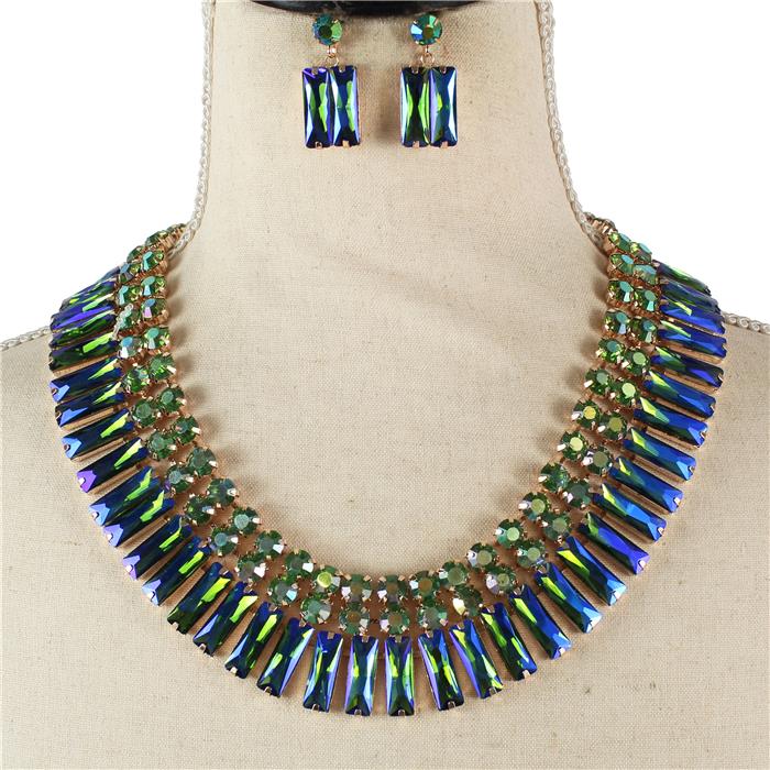 Crystal Evening Necklace Set