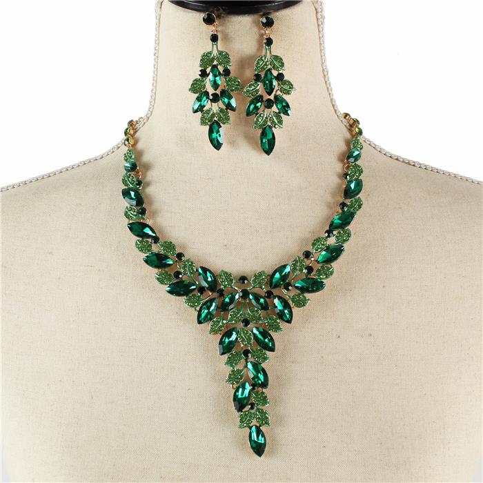 Crystal Evening Necklace Set