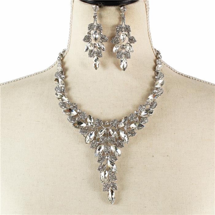 Crystal Evening Necklace Set