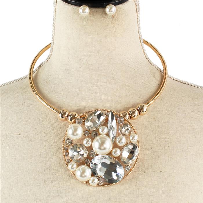 Fashion Pearl Choker Set