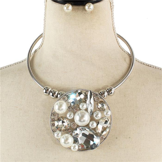 Fashion Pearl Choker Set