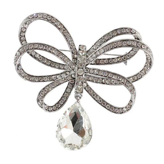 Crystal  Brooch