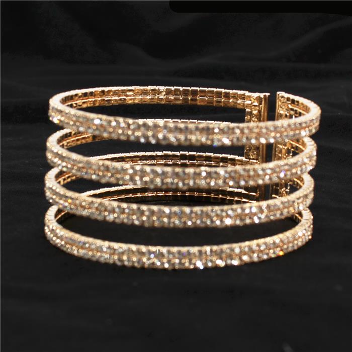 Rhinestones Cuff Bangle