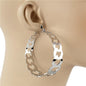 70MM Metal Thick Hoop Earring