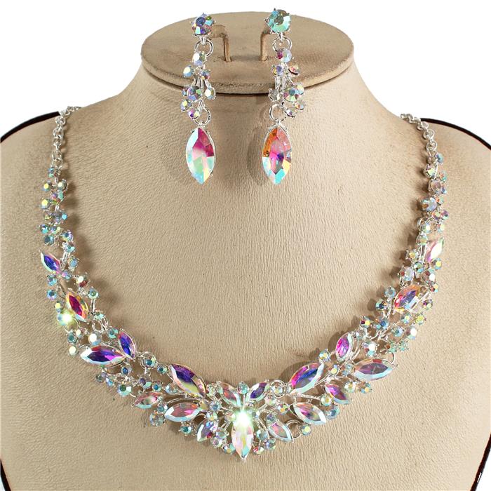 Crystal Evening Necklace Set