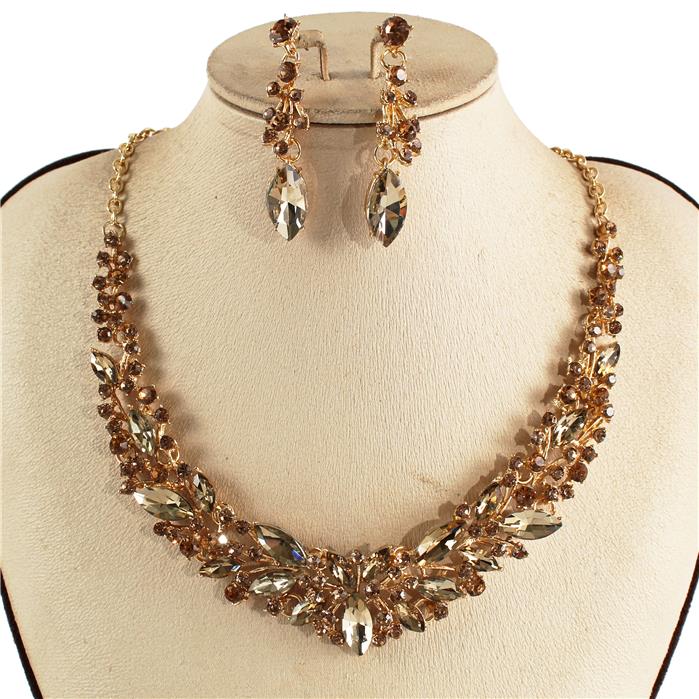 Crystal Evening Necklace Set