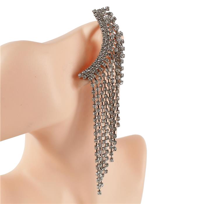 Rhinestones Cuff Earring