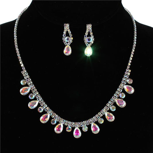 Rhinestone Necklace Set