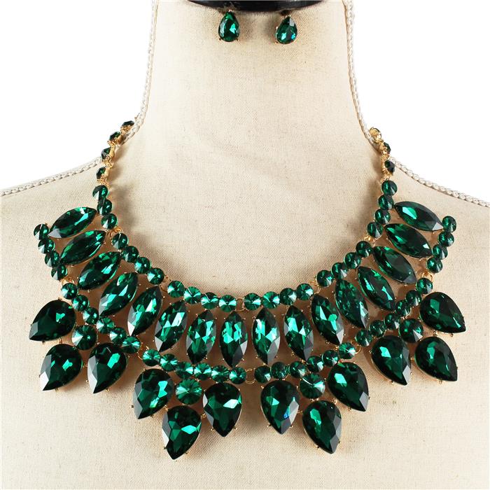 Crystal Evening Necklace Set