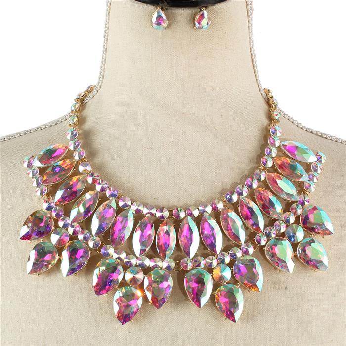 Crystal Evening Necklace Set