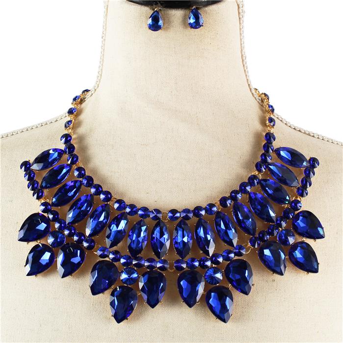 Crystal Evening Necklace Set