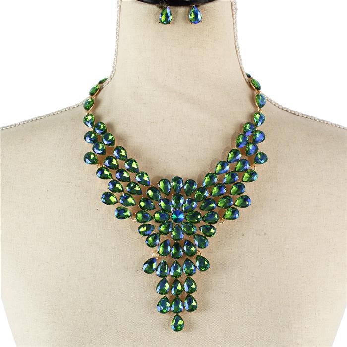 Crystal Evening Necklace Set