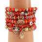 Bead Multilayereds Stretch Bracelet