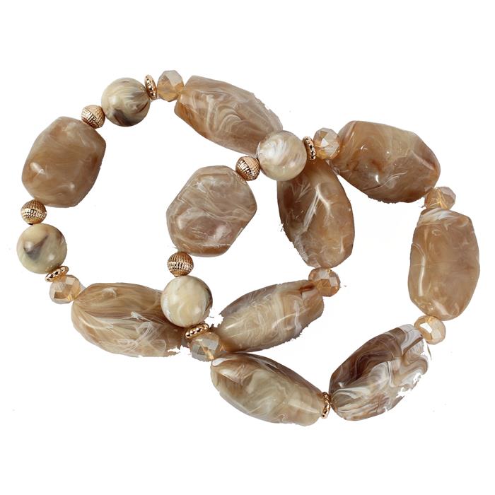 Fashion Semi Stone Stretch Bracelet