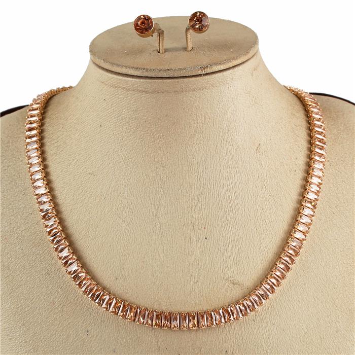 16  Cubic Zirconia Necklace Set