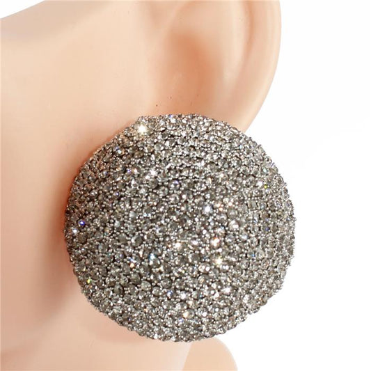 Rhinestones Chunky Earring