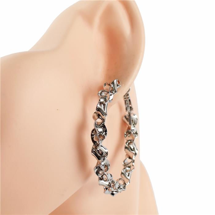 50 MM  Metal Hoop Earring