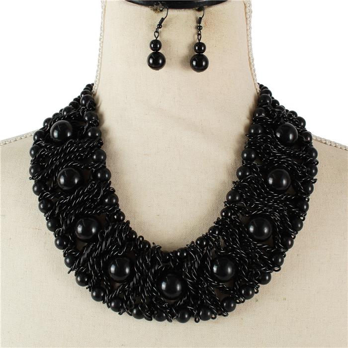 Fashion Bead Necklace Set