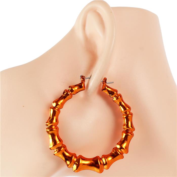 40 MM Bamboo Hoop Earring