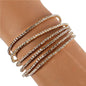 Rhinestones Multilayereds Stretch  Bracelet