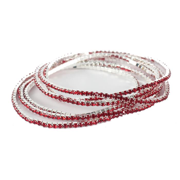 Rhinestones Multilayereds Stretch  Bracelet