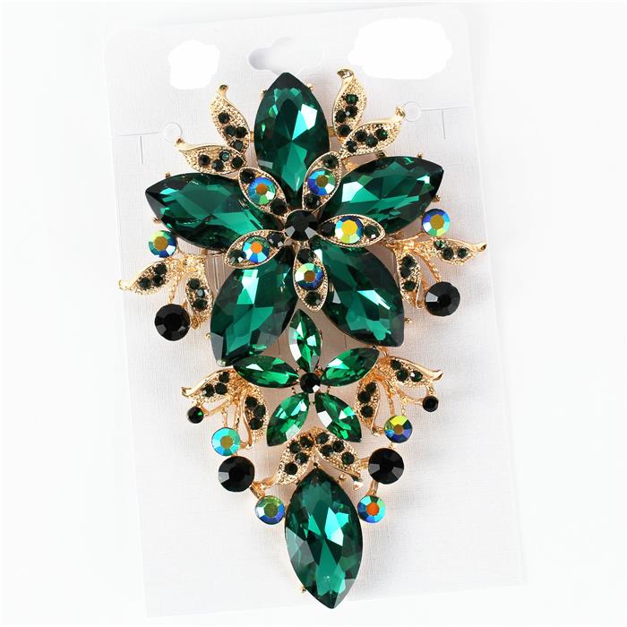 Crystal Chunky Brooch