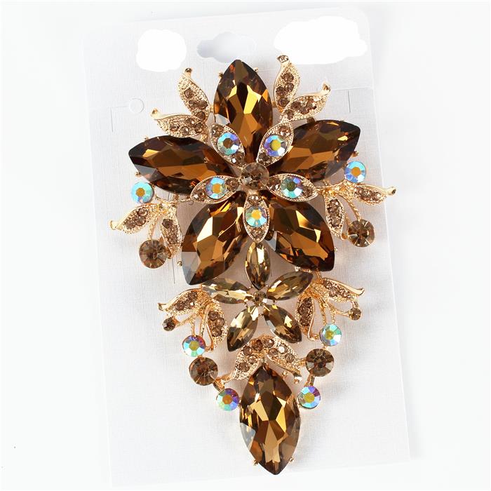 Crystal Chunky Brooch